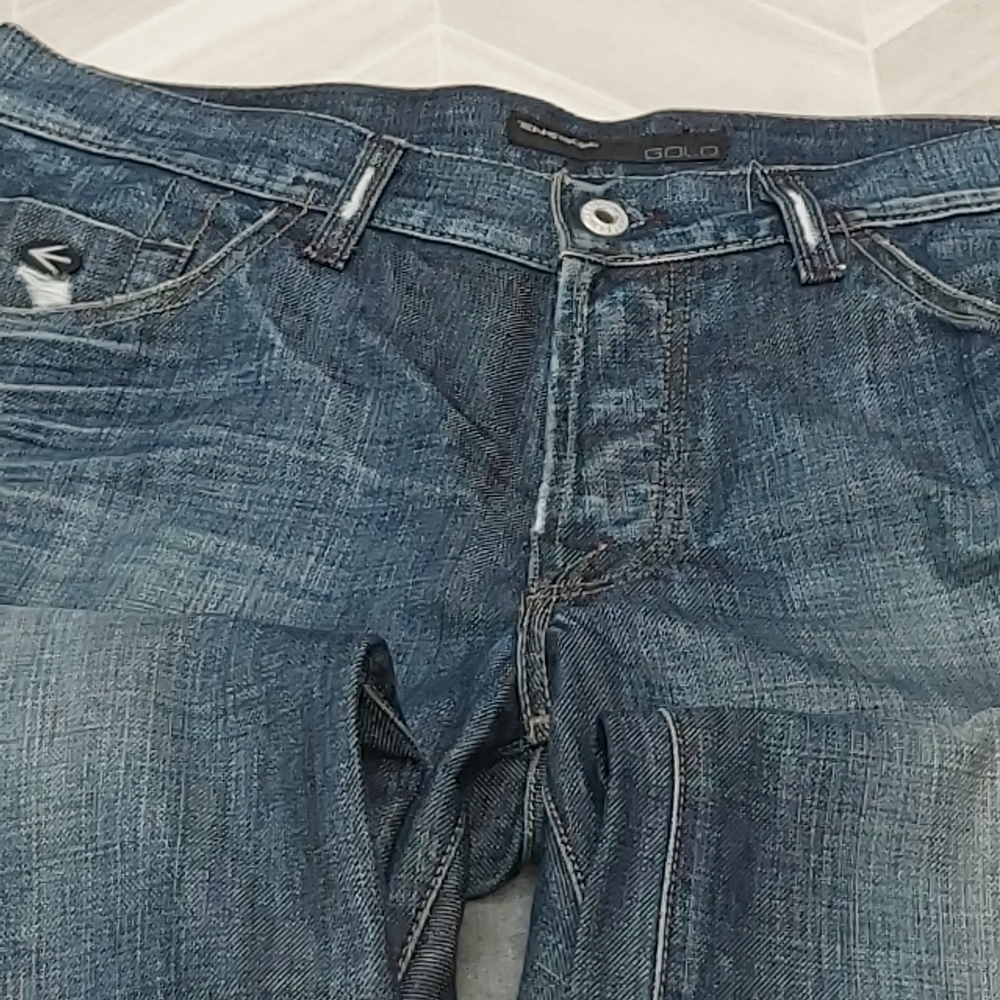 Energie Gold Distressed Men's Jeans - Picture 11 of 12